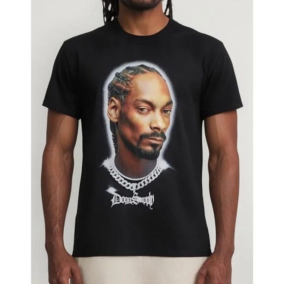 Snoop Dog Men’s Graphic Tee Short Sleeve Black, Size XL - Picture 1 of 9